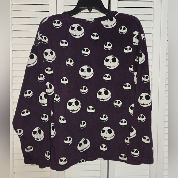 Disney Women's M Purple Nightmare Before Coffee Sleep Shirt - Picture 5 of 9
